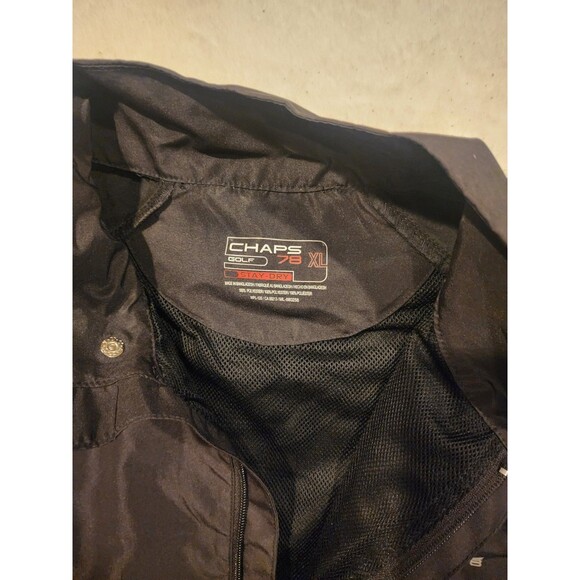 Chaps Golf 78 Jacket Mens XL Black Pullover Stay Dry Windbreaker 1/2 Zip - Picture 3 of 6
